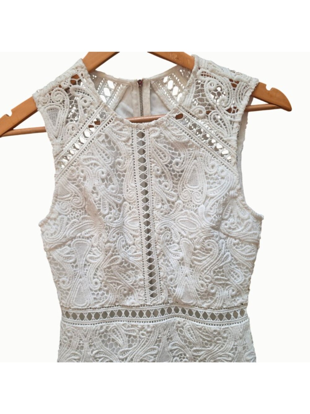 Dream Life White Lace Bodycon Dress XS - Picture 3 of 4